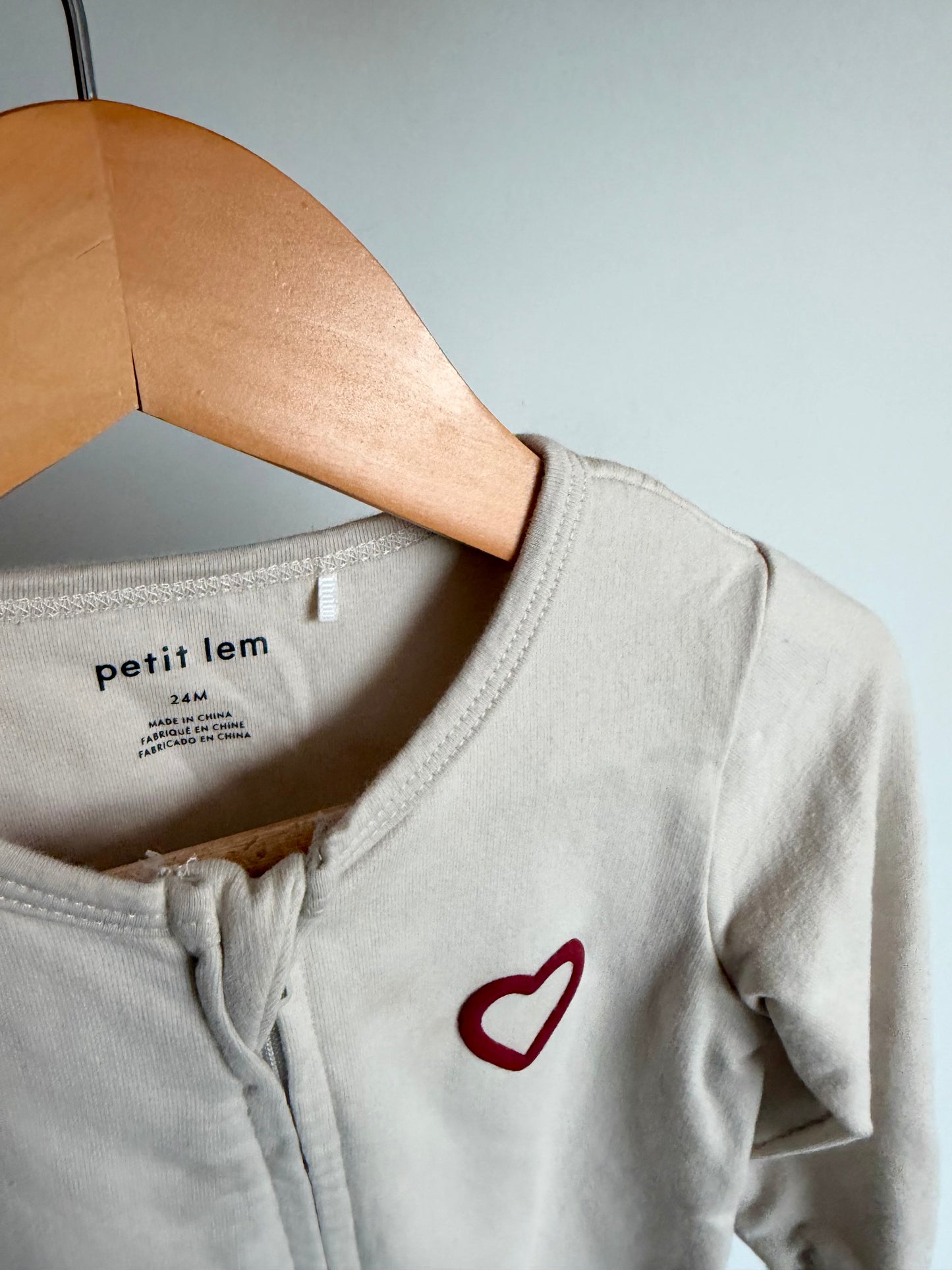 Mon Amour  Cream Jumpsuit or Sleeper (PLAY) / 24m