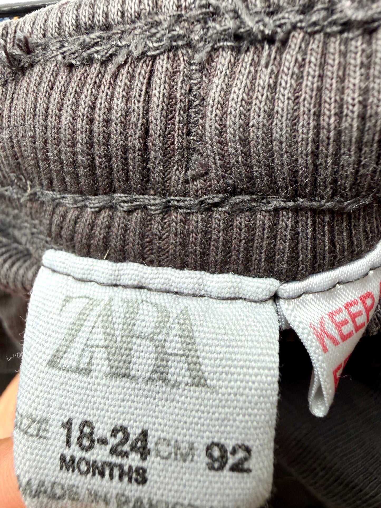 Zara Charcoal Pocket Sweat Pants / 18-24m