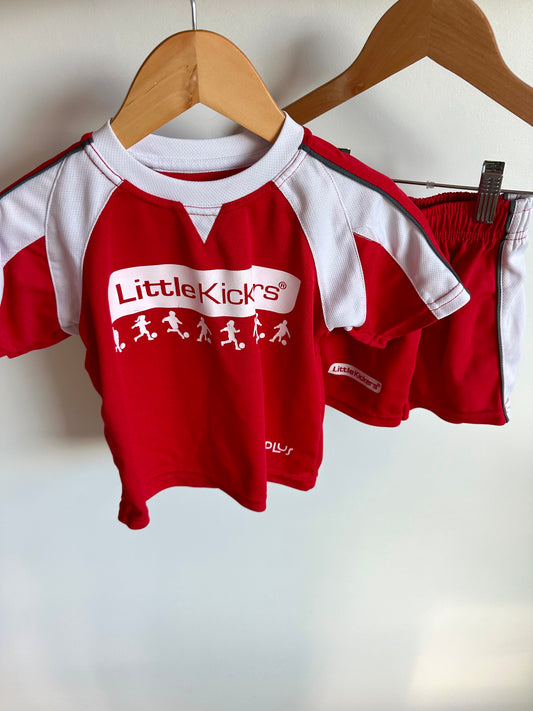 Little Kickers Red Top + Shorts Set (PLAY)/ 2T?