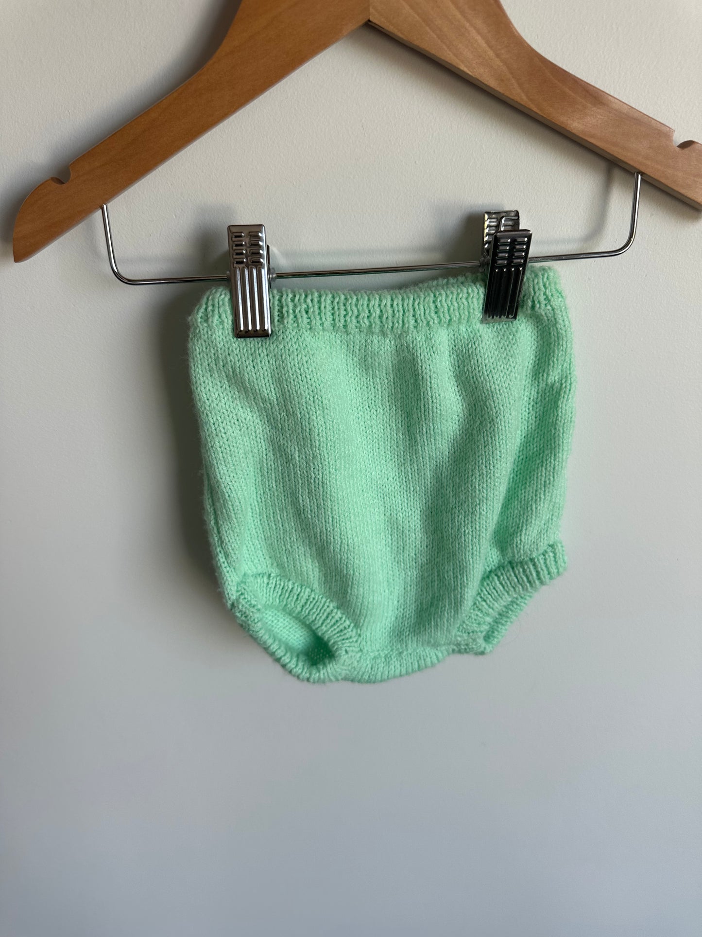Handmade Mint Diaper Cover / 18m