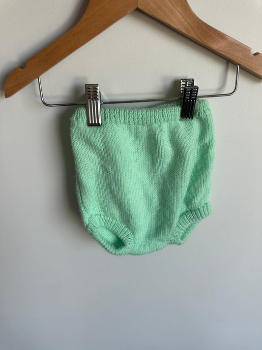 Handmade Mint Diaper Cover / 18m