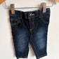 Dark Denim Jeans with Elastic Waist / 6-12m