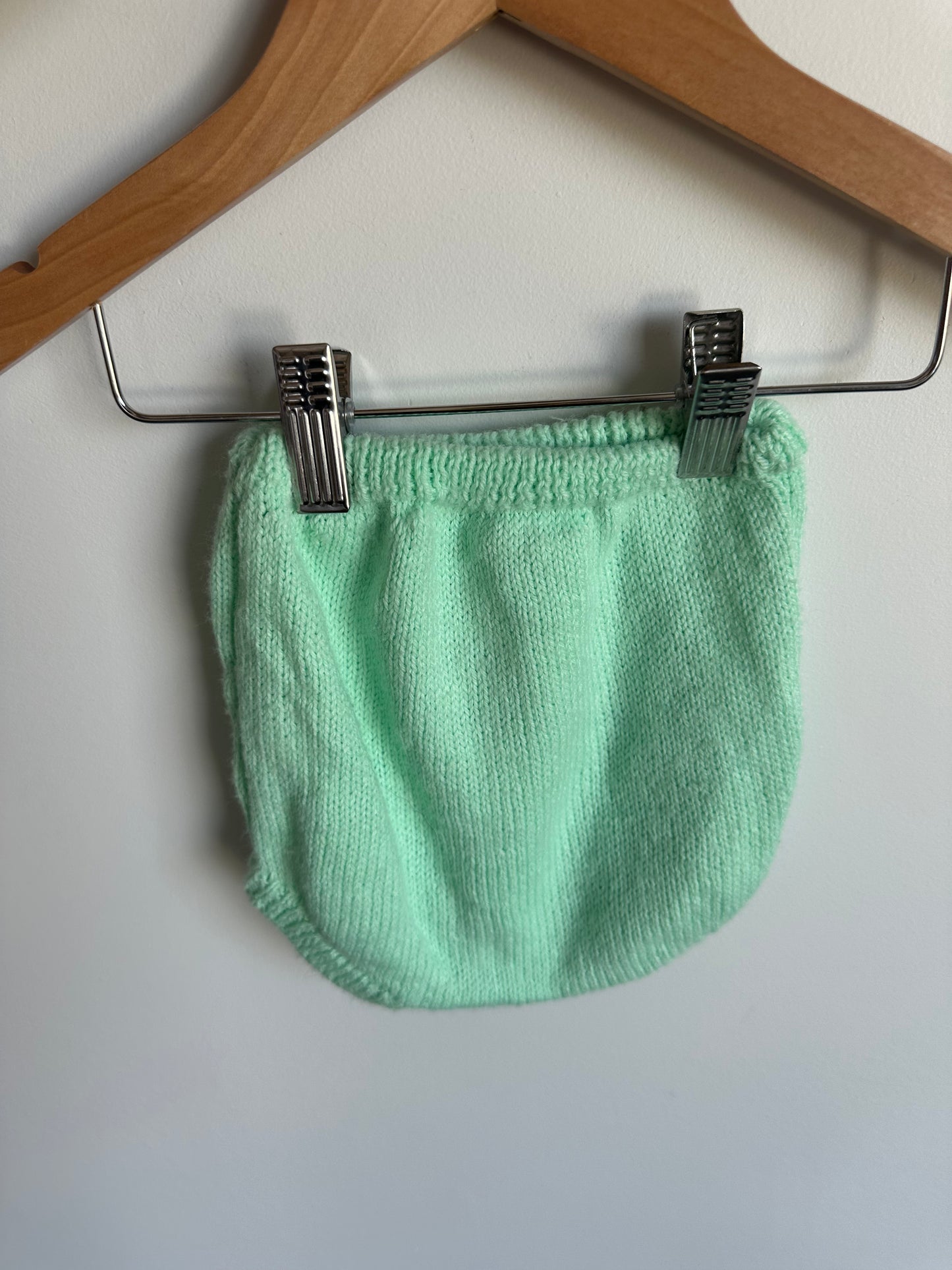 Handmade Mint Diaper Cover / 18m