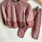 Zara Blush Ribbed Long Sleeve + Pants Set / 18-24m