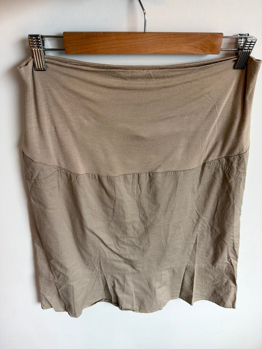 Thyme Tan Maternity Skirt / Large