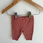 Blush Dot Ruffle Pants / 3m