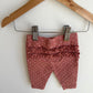 Blush Dot Ruffle Pants / 3m