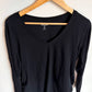 Black Fitted Long Sleeve Maternity Top / XL