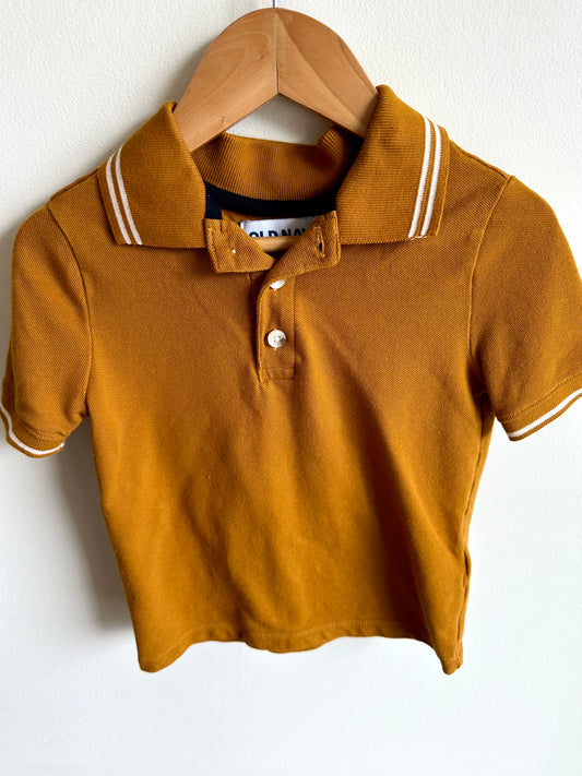 Caramel Collared T-shirt / 2-3T