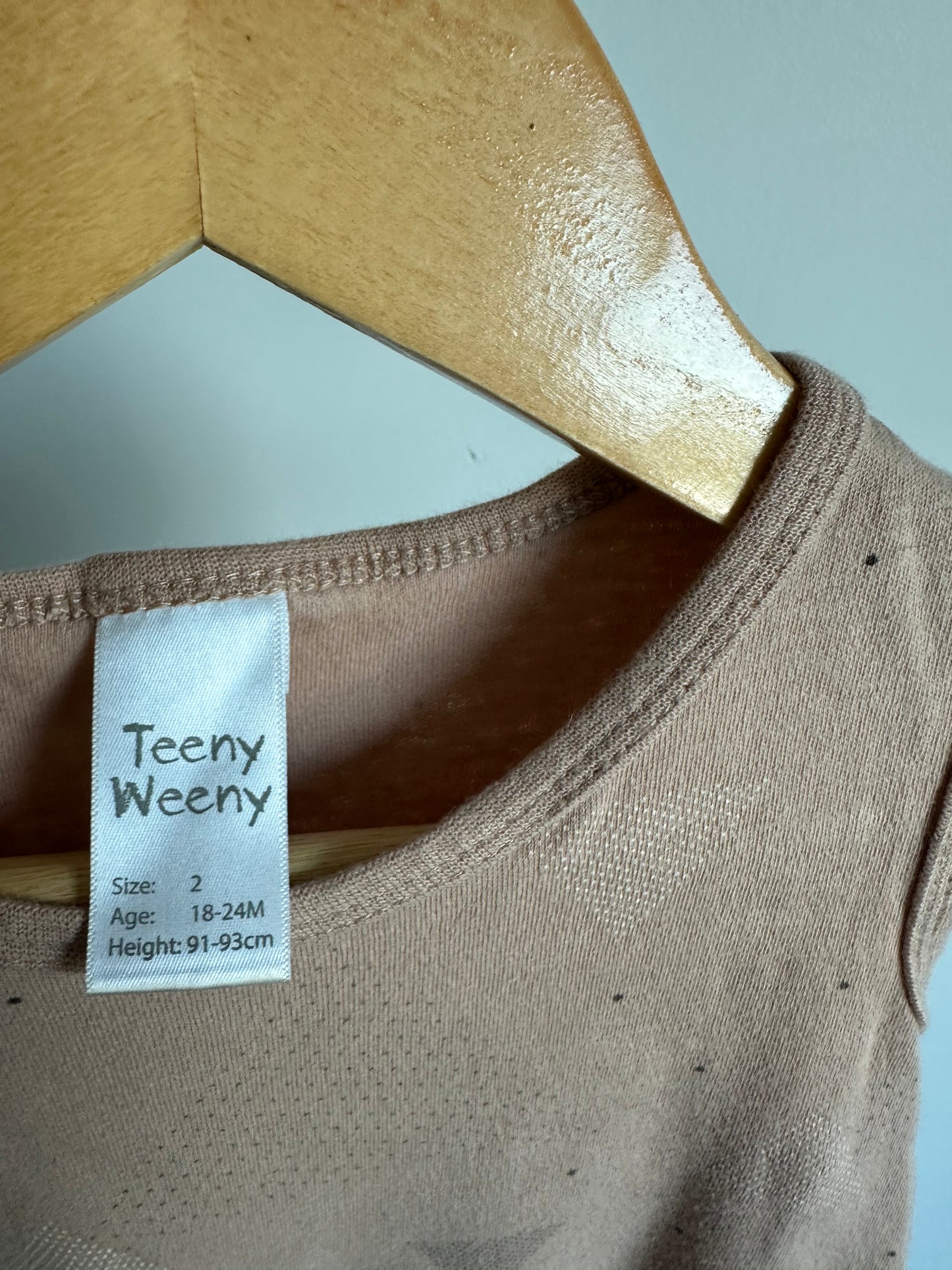 Triangle Cocoa Bodysuit Romper / 18-24m