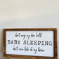 Wooden Sleeping Baby Sign