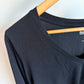 Black Fitted Long Sleeve Maternity Top / XL