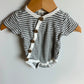 100% Organic Cotton Striped Bodysuit / 0-3m