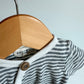 100% Organic Cotton Striped Bodysuit / 0-3m