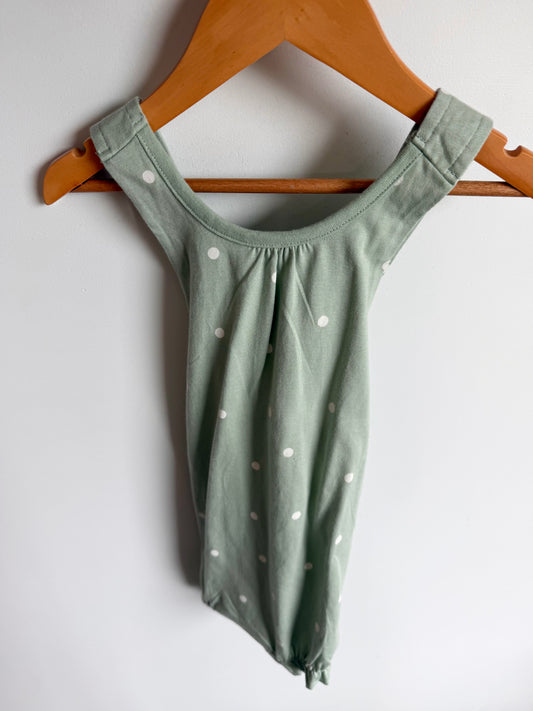 Moss Dot Tank Bubble Overall Romper / 18-24m