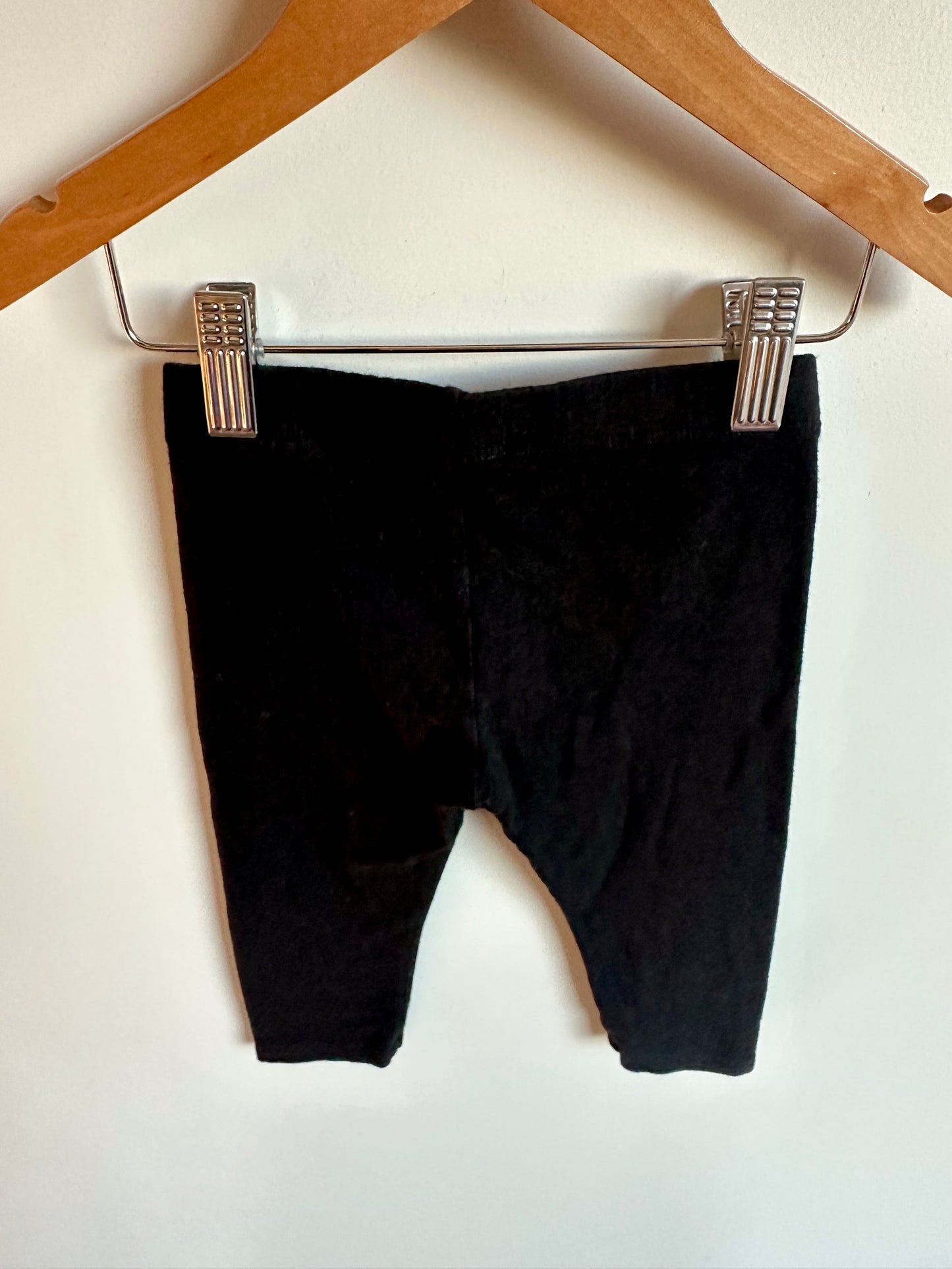 Greige Black Cropped Bamboo Leggings / 18-24m