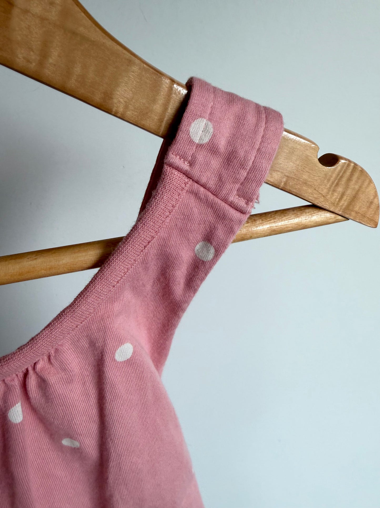 Pink Dot Tank Bubble Overall Romper / 18-24m