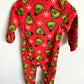 Red Fleece Grinch Sleeper / 18-24m