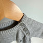 Grey Knit Bear Jumpsuit / 0-3m