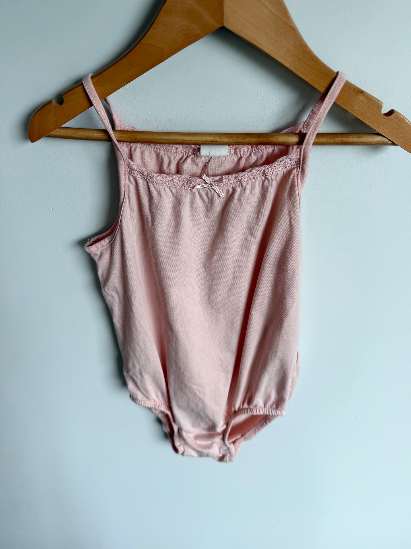 H&M Pink Bow Bodysuit / 18-24m