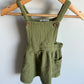 Olive Muslin Organic Overall Dress / 24m