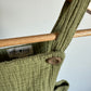 Olive Muslin Organic Overall Dress / 24m