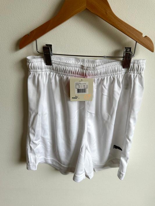 White Puma Shorts (Tags On) / YXL (14 years)