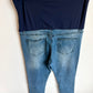 Light Distressed Denim Stretch Maternity Jeggings / 30 (Large)