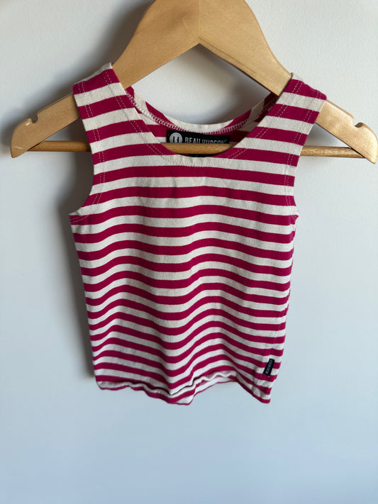 Red White Stripe Tank Top (PLAY) / 2T