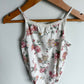 White Floral Bodysuit / 18-24m