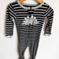 Dino Grey Striped Footed Sleeper / 2T