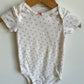 Pink Flower Short Sleeve Bodysuit / 12m