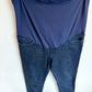 Dark Denim Stretch Maternity Jeggings / 30 (Large)