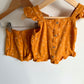 Burnt Orange Leaf Tank + Shorts Set / 2T