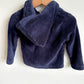 Blue Button Fleece Sweater / 18m