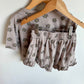 Rylee + Cru Taupe Flower Top + Shorts Set / 4-5 years