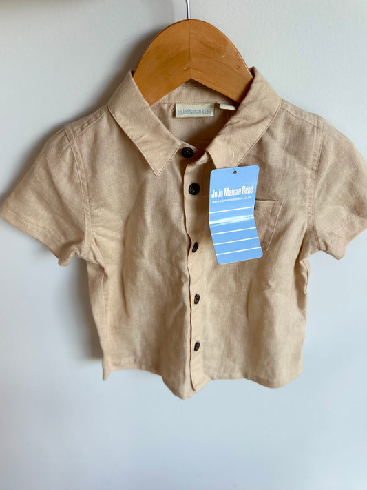Tan Collared Shirt (With Tags) / 12-18m