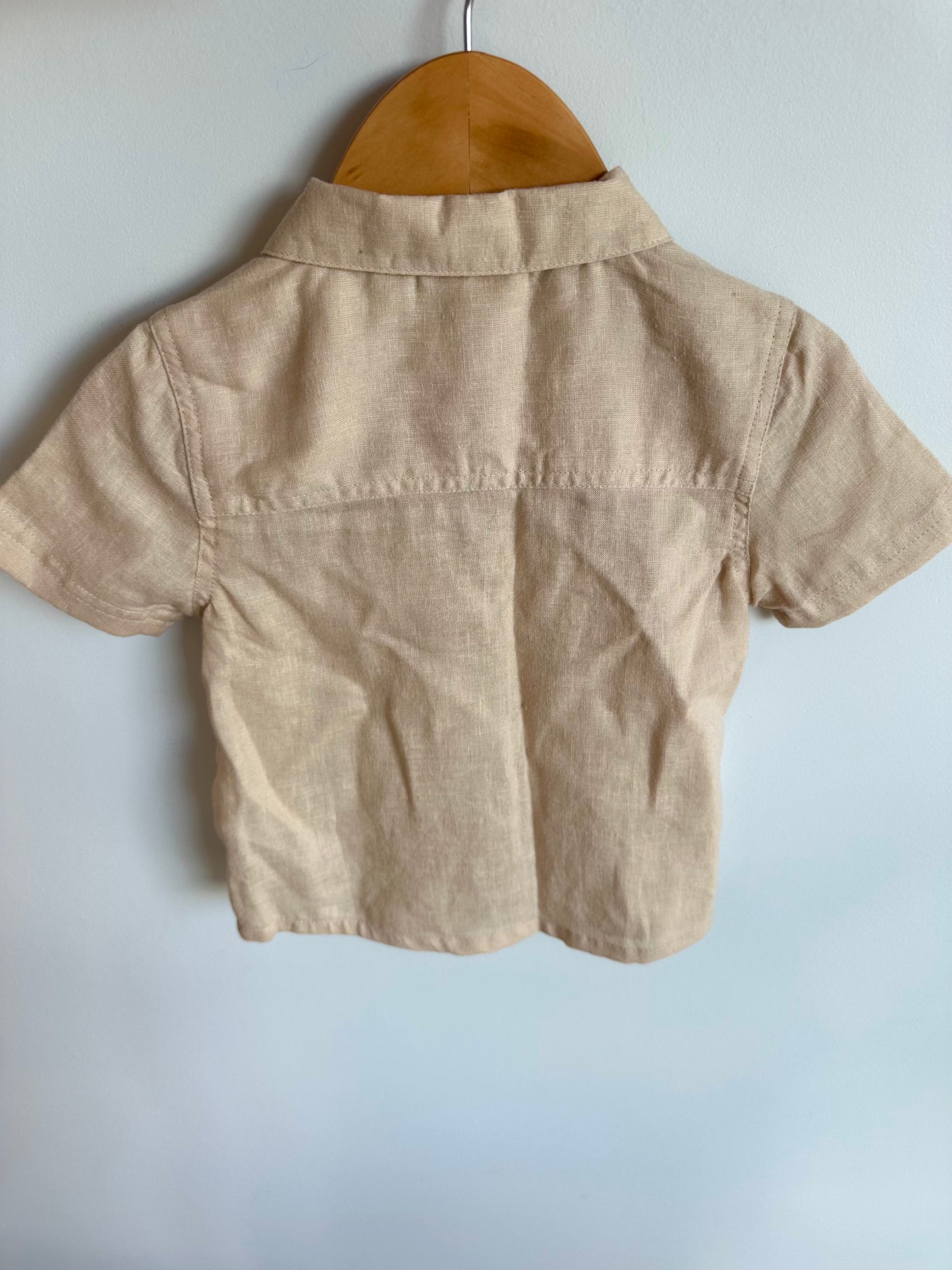Tan Collared Shirt (With Tags) / 12-18m