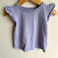 Lavender Top with Ruffle Sleeves / 18-24m