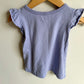 Lavender Top with Ruffle Sleeves / 18-24m