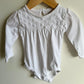 White Eyelet  Bodysuit / 18m