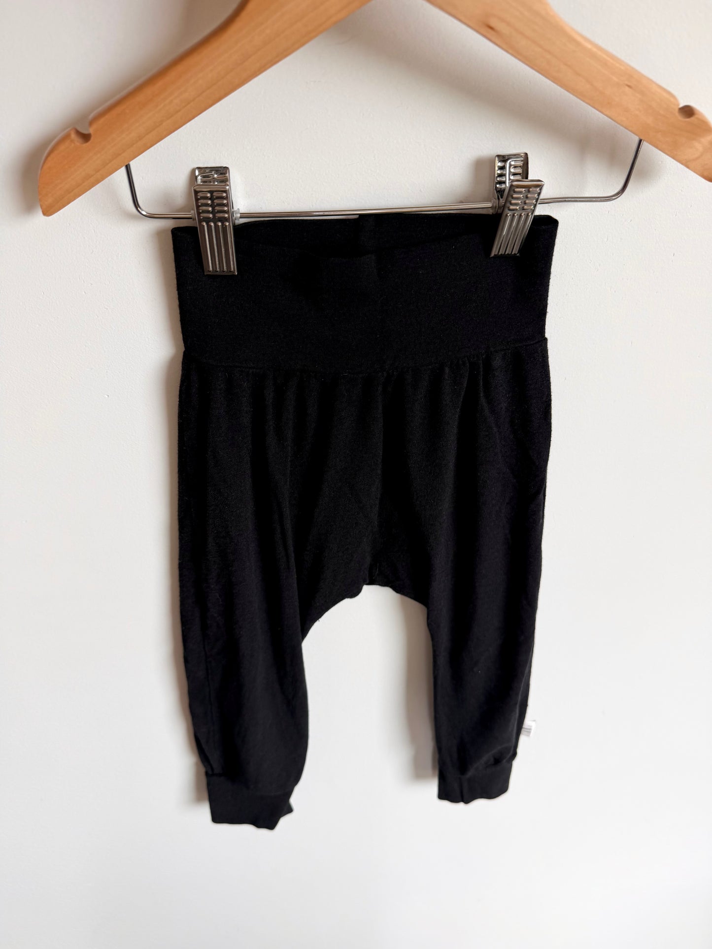 Teddy Little Soft Black Pants / 9-12m