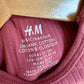 H&M Organic Blush Ribbed Bodysuit / 9-12m