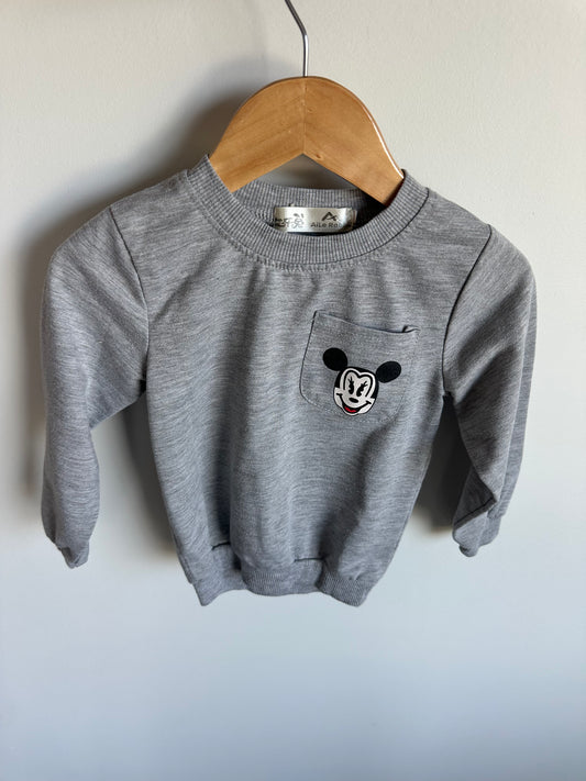 Mickey Back Crew Neck Sweater / 24m?