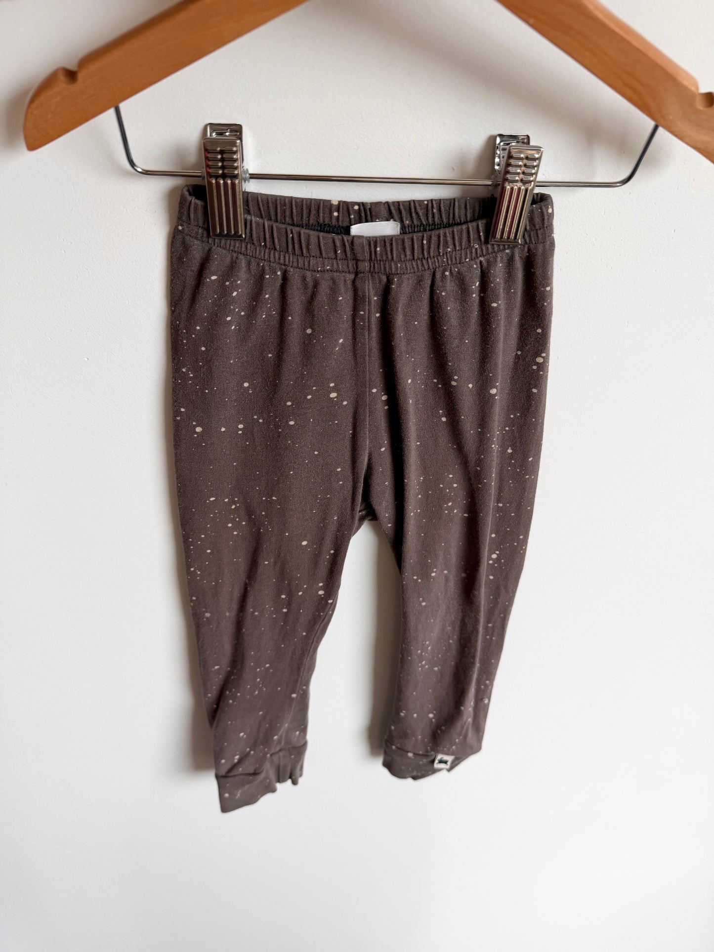 Little & Lively Splatter Charcoal Pants / 12-18m