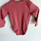 H&M Organic Blush Ribbed Bodysuit / 9-12m