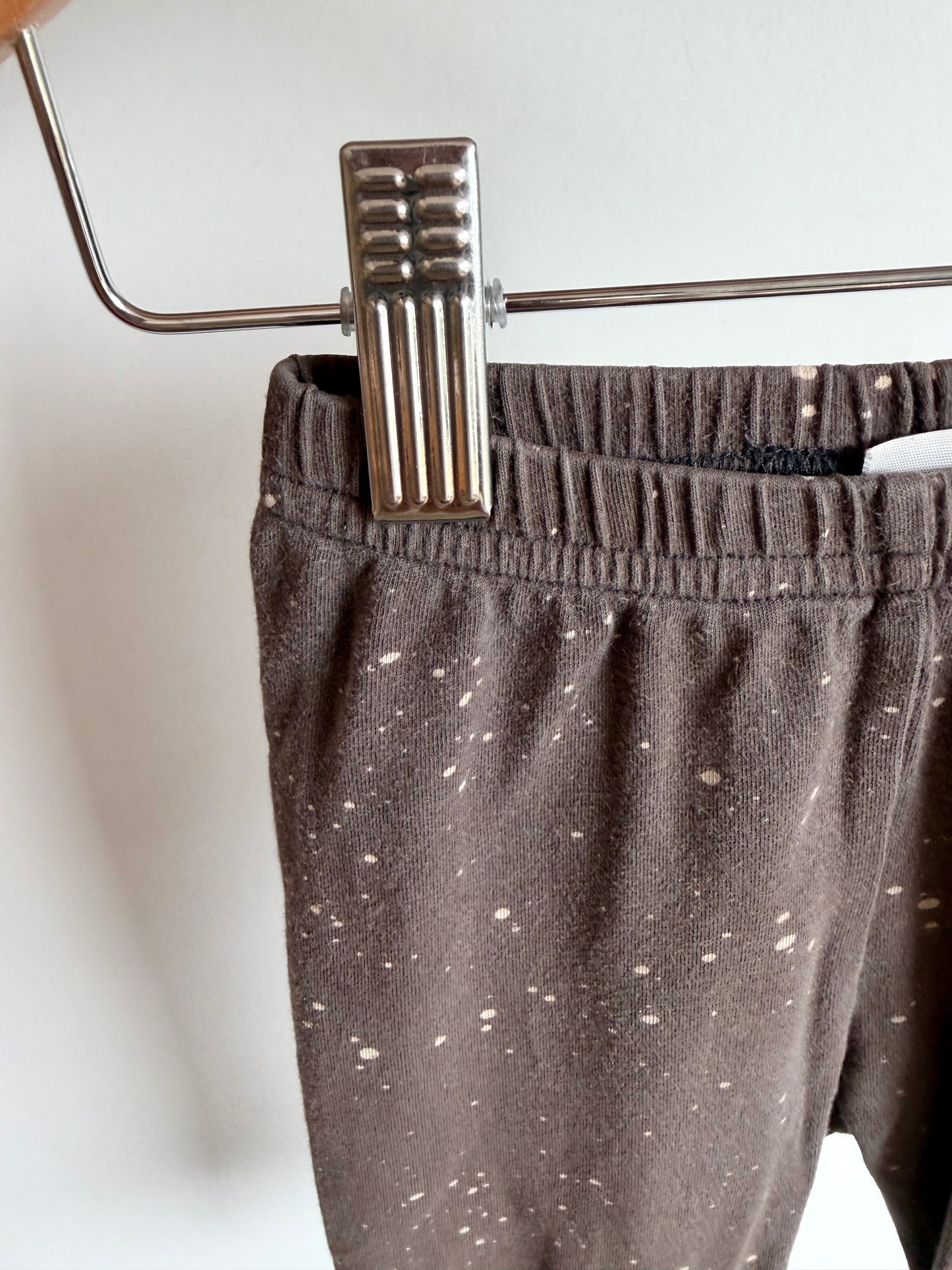 Little & Lively Splatter Charcoal Pants / 12-18m