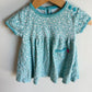 Blue Floral Dress / 6-12m