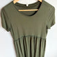 Olive Maternity Dress / Medium