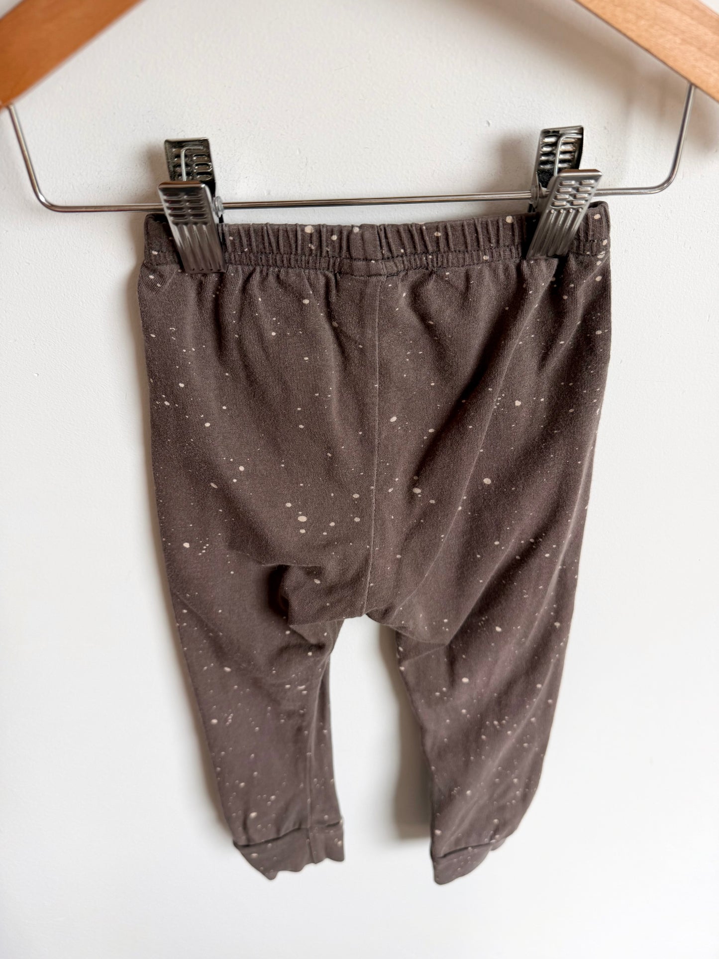 Little & Lively Splatter Charcoal Pants / 12-18m